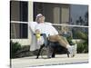 Man Relaxing with a Beer After His Tennis Match-null-Stretched Canvas