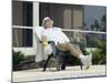 Man Relaxing with a Beer After His Tennis Match-null-Mounted Photographic Print