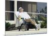 Man Relaxing with a Beer After His Tennis Match-null-Mounted Photographic Print