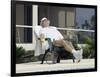 Man Relaxing with a Beer After His Tennis Match-null-Framed Photographic Print