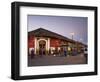 Man Rideing Bike Past Restaurant on Calle La Calzada, Granada, Nicaragua, Central America-Jane Sweeney-Framed Photographic Print