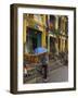 Man Riding a Bike and Holding Umbrella, Hoi An, Indochina-Eitan Simanor-Framed Photographic Print