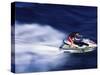 Man Riding a Jet Ski-null-Stretched Canvas