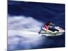 Man Riding a Jet Ski-null-Mounted Photographic Print