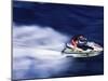 Man Riding a Jet Ski-null-Mounted Photographic Print