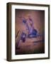 Man Riding a Motorcycle-null-Framed Photographic Print