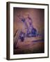 Man Riding a Motorcycle-null-Framed Photographic Print