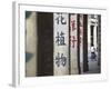 Man Riding Bicycle Along Street, Chikanzhen, Guangdong, Guangdong, China-Ian Trower-Framed Photographic Print