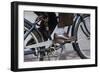 Man Riding Bicycle in Dress Shoes-William P. Gottlieb-Framed Photographic Print