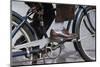 Man Riding Bicycle in Dress Shoes-William P. Gottlieb-Mounted Photographic Print