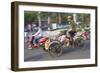 Man Riding Cyclo, Hue, Thua Thien-Hue, Vietnam, Indochina, Southeast Asia, Asia-Ian Trower-Framed Photographic Print