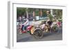 Man Riding Cyclo, Hue, Thua Thien-Hue, Vietnam, Indochina, Southeast Asia, Asia-Ian Trower-Framed Photographic Print