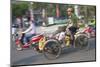 Man Riding Cyclo, Hue, Thua Thien-Hue, Vietnam, Indochina, Southeast Asia, Asia-Ian Trower-Mounted Photographic Print