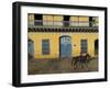 Man Riding Horse Past the Galeria Del Arte (Art Gallery), Plaza Mayor, Trinidad, Cuba-Eitan Simanor-Framed Photographic Print