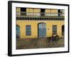 Man Riding Horse Past the Galeria Del Arte (Art Gallery), Plaza Mayor, Trinidad, Cuba-Eitan Simanor-Framed Photographic Print