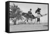 Man Riding in Rickshaw-null-Framed Stretched Canvas