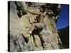 Man Rock Climbing-null-Stretched Canvas