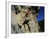 Man Rock Climbing-null-Framed Photographic Print