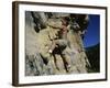 Man Rock Climbing-null-Framed Photographic Print