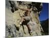 Man Rock Climbing-null-Mounted Photographic Print