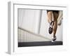 Man Running across a Bridge, United Arab Emirates-Julian Love-Framed Photographic Print