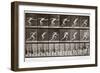 Man Running, Plate 59 from Animal Locomotion, 1887 (B/W Photo)-Eadweard Muybridge-Framed Giclee Print