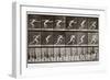 Man Running, Plate 59 from Animal Locomotion, 1887 (B/W Photo)-Eadweard Muybridge-Framed Giclee Print