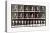 Man Running, Plate 62 from Animal Locomotion, 1887 (B/W Photo)-Eadweard Muybridge-Stretched Canvas