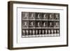 Man Running, Plate 62 from Animal Locomotion, 1887 (B/W Photo)-Eadweard Muybridge-Framed Giclee Print