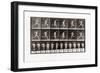 Man Running, Plate 62 from Animal Locomotion, 1887 (B/W Photo)-Eadweard Muybridge-Framed Giclee Print