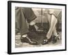 Man's and Woman's Feet and Shoes-Found Image Press-Framed Photographic Print