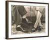 Man's and Woman's Feet and Shoes-null-Framed Art Print