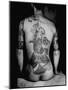 Man's Back Tattooed of a Man Dancing with a Chrysanthemum, Design Known as the "Gambler's Tattoo"-Alfred Eisenstaedt-Mounted Photographic Print