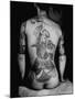 Man's Back Tattooed of a Man Dancing with a Chrysanthemum, Design Known as the "Gambler's Tattoo"-Alfred Eisenstaedt-Mounted Photographic Print