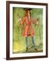 Man 's costume in reign of Anne I (1702-1714)-Dion Clayton Calthrop-Framed Giclee Print