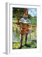 Man 's costume in reign of Edward III (1327 -1377)-Dion Clayton Calthrop-Framed Giclee Print