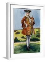 Man 's costume in reign of George I (1714-1727)-Dion Clayton Calthrop-Framed Giclee Print