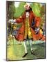 Man 's costume in reign of George II (1727-1760)-Dion Clayton Calthrop-Mounted Giclee Print
