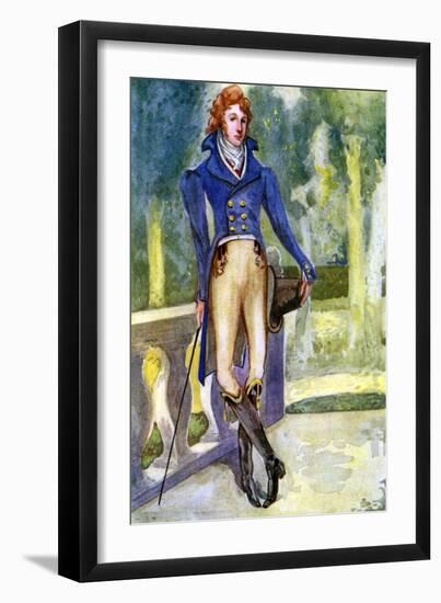 Man 's costume in reign of George IV (1820  1830)-Dion Clayton Calthrop-Framed Giclee Print