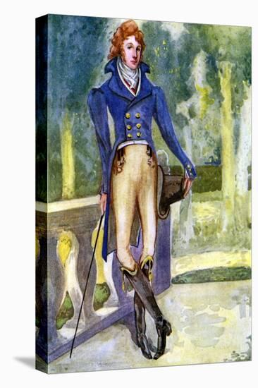 Man 's costume in reign of George IV (1820  1830)-Dion Clayton Calthrop-Stretched Canvas