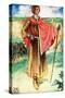 Man 's costume in reign of Henry II (1154 -1189)-Dion Clayton Calthrop-Stretched Canvas