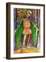 Man 's costume in reign of Henry V (1413 -1422)-Dion Clayton Calthrop-Framed Giclee Print