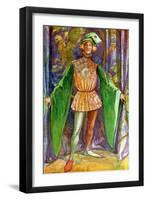 Man 's costume in reign of Henry V (1413 -1422)-Dion Clayton Calthrop-Framed Giclee Print