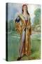 Man 's costume in reign of Henry VII (1485-1509)-Dion Clayton Calthrop-Stretched Canvas