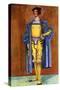 Man 's costume in reign of Henry VIII (1509-1547)-Dion Clayton Calthrop-Stretched Canvas