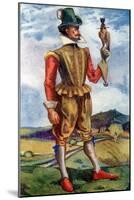 Man 's costume in reign of James I (1603-1625)-Dion Clayton Calthrop-Mounted Giclee Print