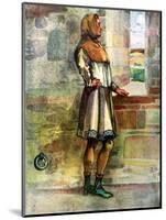 Man 's costume in reign of Richard I (1189 - 1199)-Dion Clayton Calthrop-Mounted Giclee Print