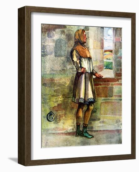 Man 's costume in reign of Richard I (1189 - 1199)-Dion Clayton Calthrop-Framed Giclee Print