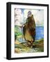Man 's costume in reign of Stephen (1135 -1154)-Dion Clayton Calthrop-Framed Giclee Print