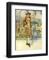 Man 's costume in reign of the Charles II (1660-1685)-Dion Clayton Calthrop-Framed Giclee Print